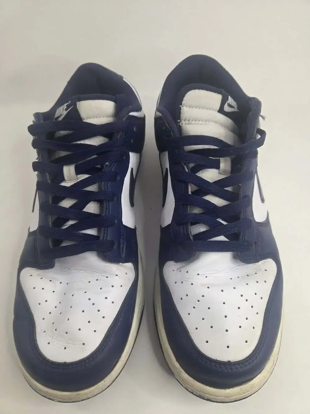 Nike Dunk Low Retro Size 12 Midnight Navy White Sneakers